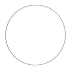 Metalring ø30 cm farve hvid